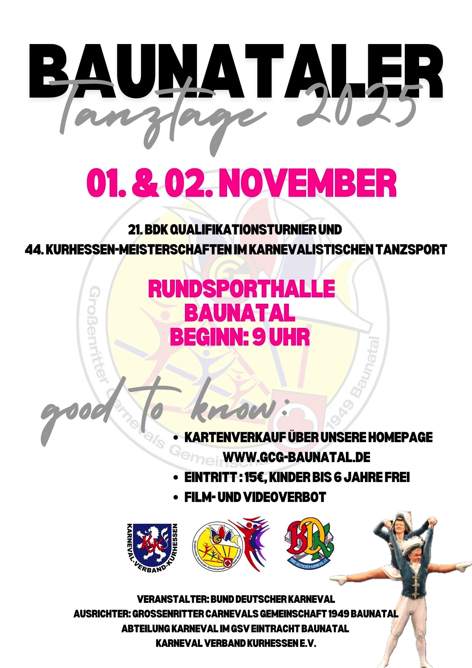 Baunataler Tanztage 2025 (Qualifikationsturnier Jugend und Junioren)